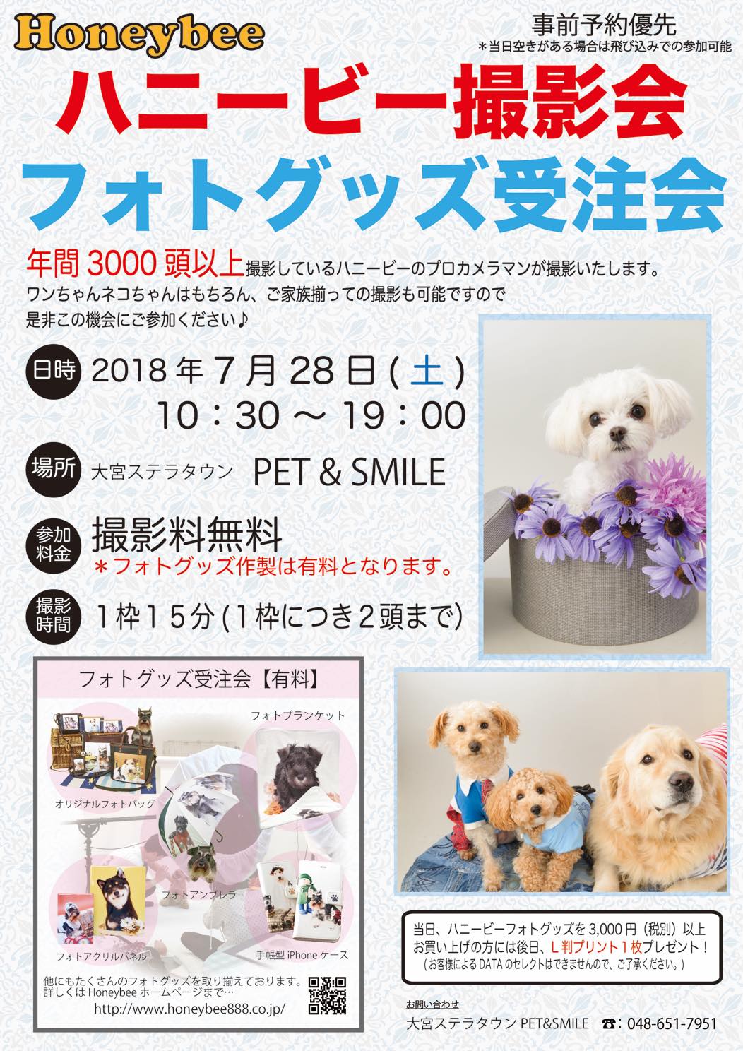 th_ハニービー撮影会_大宮ステラタウンPET&SMILE(7月)